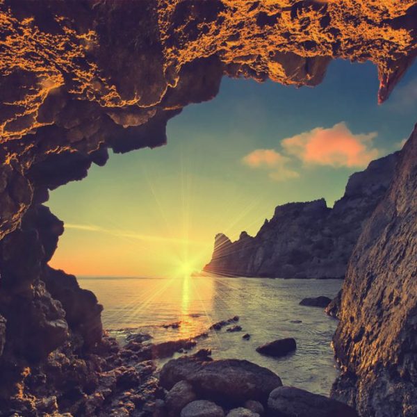 Sunset View Inside the Cave